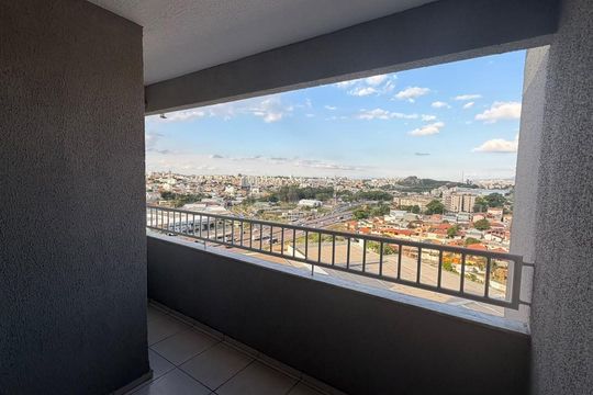 varanda de apartamento à venda com 3 quartos, 68m² em Jardim Riacho das Pedras, Contagem