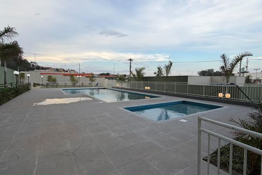 Área comum - Piscina de apartamento à venda com 3 quartos, 68m² em Jardim Riacho das Pedras, Contagem