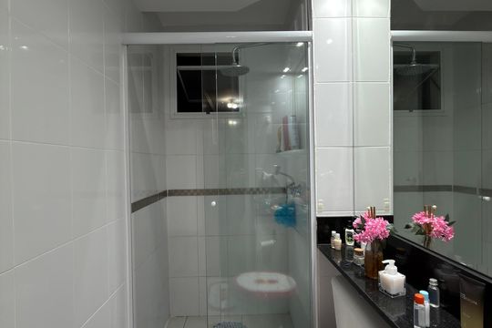 Banheiro Social de apartamento para alugar com 2 quartos, 60m² em Santa Terezinha, São Bernardo do Campo