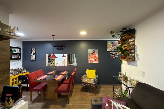 Sala de apartamento para alugar com 2 quartos, 60m² em Santa Terezinha, São Bernardo do Campo