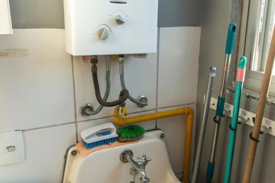 Área de serviço de apartamento para alugar com 2 quartos, 52m² em Taquara, Rio de Janeiro