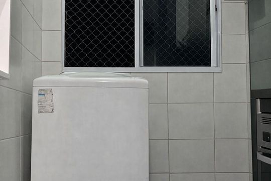 Cozinha de apartamento à venda com 2 quartos, 48m² em Jardim do Lago II, Campinas