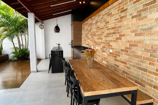 Área externa de casa de condomínio para alugar com 3 quartos, 114m² em Jardim Itamarati, Campinas