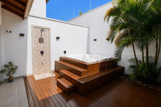 Área externa de casa de condomínio para alugar com 3 quartos, 114m² em Jardim Itamarati, Campinas