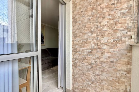 Varanda da Sala de apartamento à venda com 2 quartos, 53m² em Cardoso, Belo Horizonte