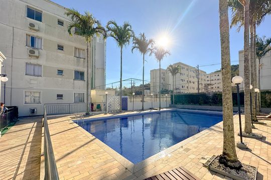 Área comum - Piscina de apartamento para alugar com 2 quartos, 55m² em Areias, São José