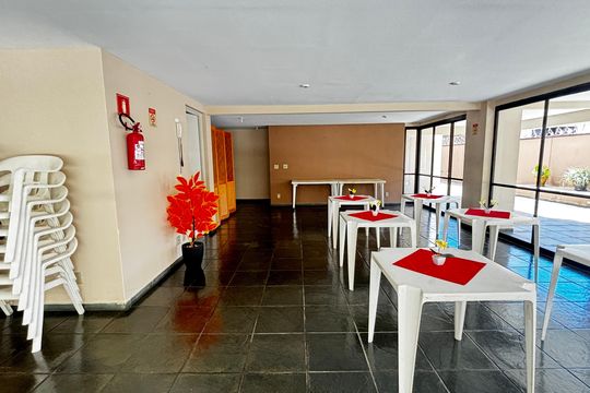 Salão de Festas de apartamento para alugar com 2 quartos, 77m² em Vila Sao Pedro, Santo André