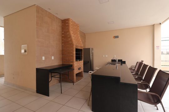 Área Comum - Churrasqueira 1 de apartamento para alugar com 2 quartos, 35m² em Vila Palmares, Santo André