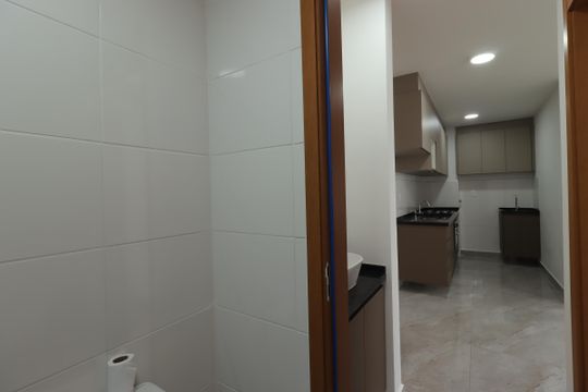 Banheiro de apartamento para alugar com 2 quartos, 35m² em Vila Palmares, Santo André