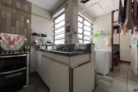 Cozinha de apartamento à venda com 3 quartos, 280m² em Barra da Tijuca, Rio de Janeiro