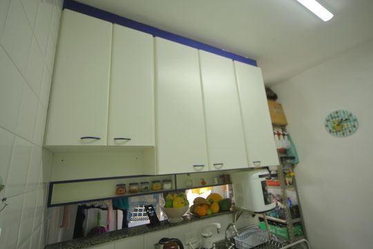 Cozinha  de apartamento à venda com 2 quartos, 53m² em Demarchi, São Bernardo do Campo