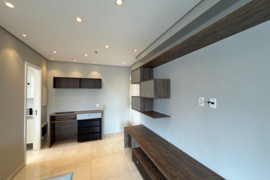 Sala de apartamento para alugar com 1 quarto, 42m² em Centro, São Bernardo do Campo