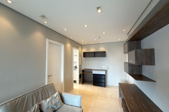 Sala de apartamento para alugar com 1 quarto, 42m² em Centro, São Bernardo do Campo