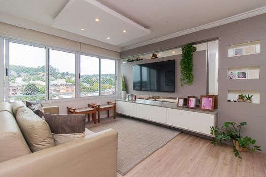 Sala de apartamento à venda com 3 quartos, 73m² em Tristeza, Porto Alegre