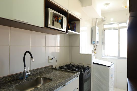 Cozinha de apartamento à venda com 2 quartos, 52m² em Itaquera, São Paulo