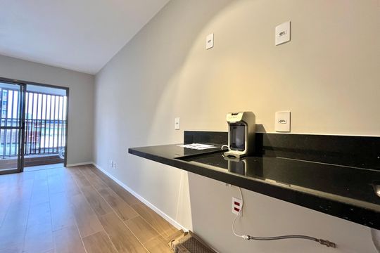 Cozinha de kitnet/studio à venda com 1 quarto, 25m² em Vila Clementino, São Paulo