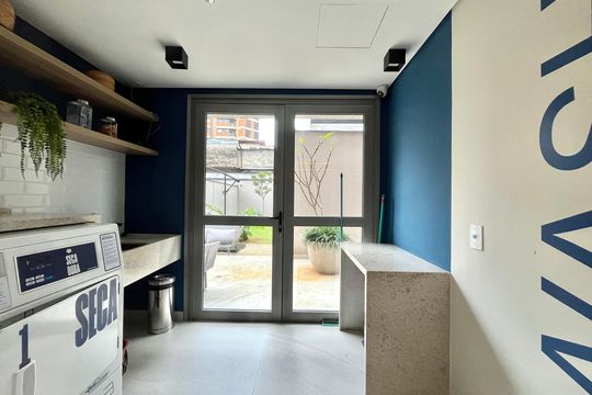 Área comum - Lavanderia de kitnet/studio à venda com 1 quarto, 25m² em Vila Clementino, São Paulo