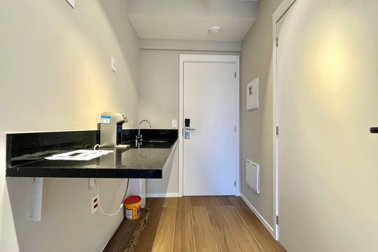 Cozinha de kitnet/studio à venda com 1 quarto, 25m² em Vila Clementino, São Paulo