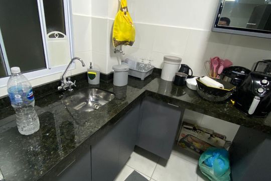 Cozinha de apartamento para alugar com 2 quartos, 40m² em Chácara Estância Paulista, Suzano