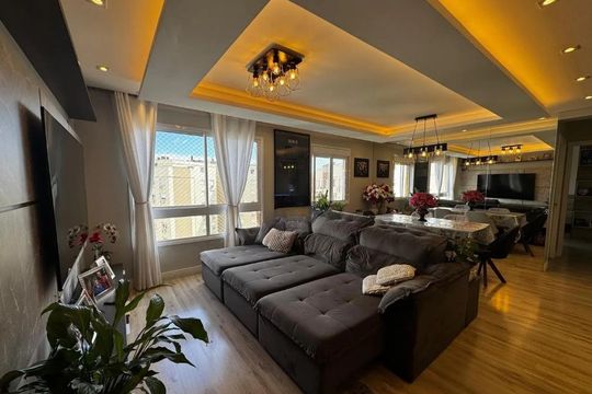 Sala de apartamento para alugar com 3 quartos, 76m² em Marechal Rondon, Canoas