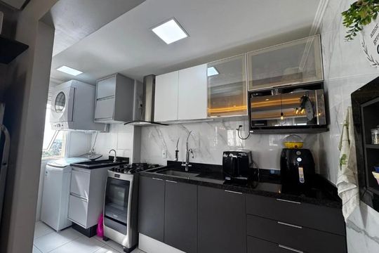 Cozinha de apartamento para alugar com 3 quartos, 76m² em Marechal Rondon, Canoas