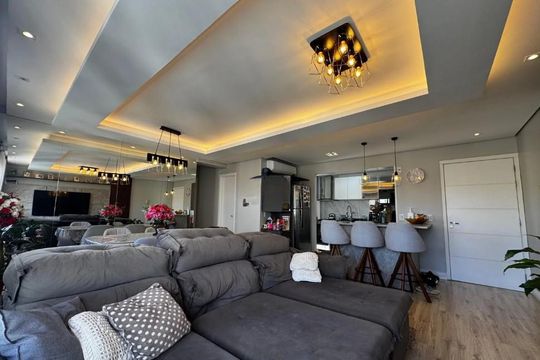 Sala de apartamento para alugar com 3 quartos, 76m² em Marechal Rondon, Canoas