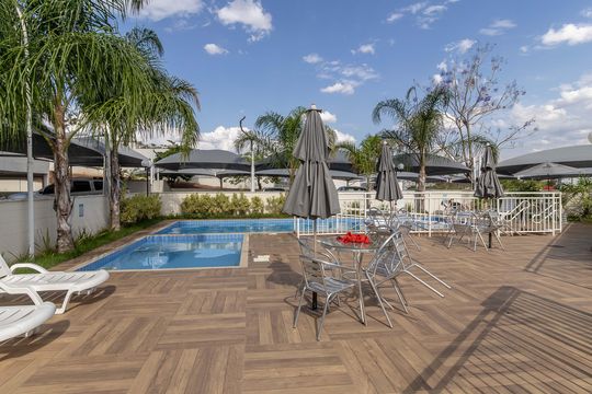 Área comum - Piscina de apartamento para alugar com 2 quartos, 45m² em Mantiqueira, Belo Horizonte