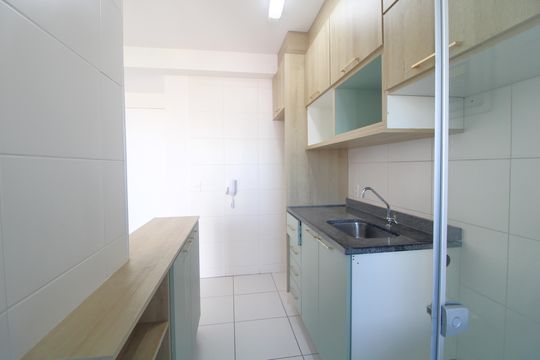 Cozinha de apartamento para alugar com 2 quartos, 46m² em Jardim Marajoara, São Paulo