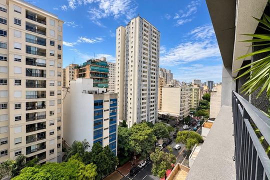 Varanda de apartamento à venda com 3 quartos, 60m² em Santa Cecilia, São Paulo