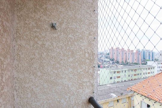 Varanda da Sala de apartamento à venda com 2 quartos, 46m² em Campanário, Diadema
