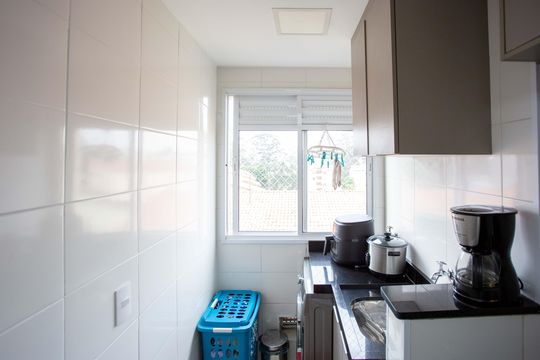 Área de Serviço de apartamento à venda com 2 quartos, 46m² em Campanário, Diadema