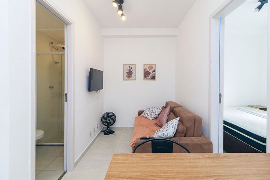 Sala de apartamento para alugar com 1 quarto, 25m² em Jardim Monte Azul, São Paulo