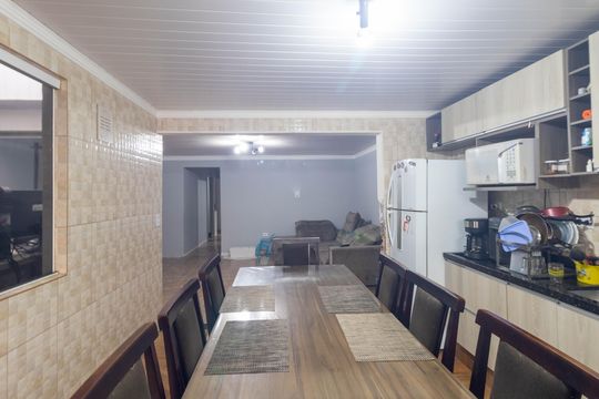 Cozinha de casa à venda com 3 quartos, 144m² em Cidade Industrial de Curitiba, Curitiba