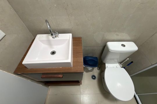 Banheiro Social de apartamento para alugar com 2 quartos, 50m² em Rudge Ramos, São Bernardo do Campo