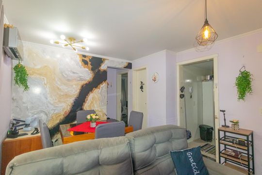 Sala de apartamento à venda com 2 quartos, 48m² em Mato Grande, Canoas