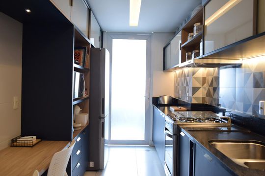 Cozinha de apartamento à venda com 2 quartos, 124m² em Pinheiros, São Paulo