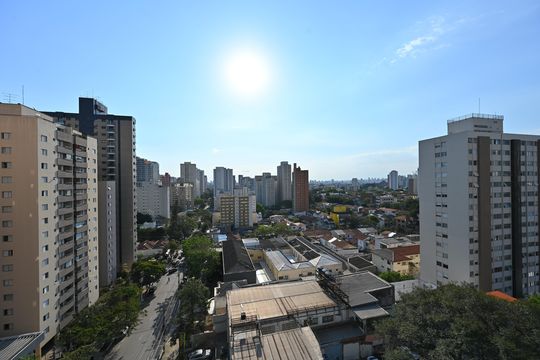 Vista do Quarto de apartamento à venda com 1 quarto, 25m² em Vila Clementino, São Paulo