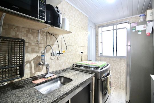 Cozinha de apartamento para alugar com 2 quartos, 52m² em Jardim Indaia, Ferraz de Vasconcelos