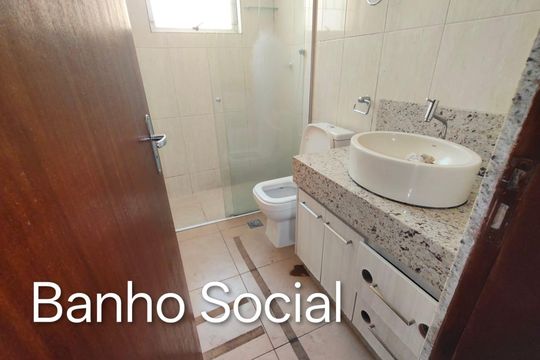 Banheiro Social de apartamento à venda com 3 quartos, 128m² em Anchieta, Belo Horizonte