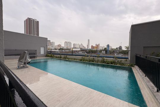 Área comum - Piscina de apartamento para alugar com 2 quartos, 74m² em Jardim, Santo André