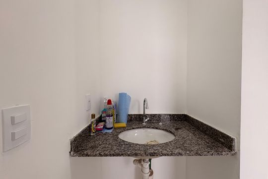 Banheiro de apartamento para alugar com 2 quartos, 74m² em Jardim, Santo André