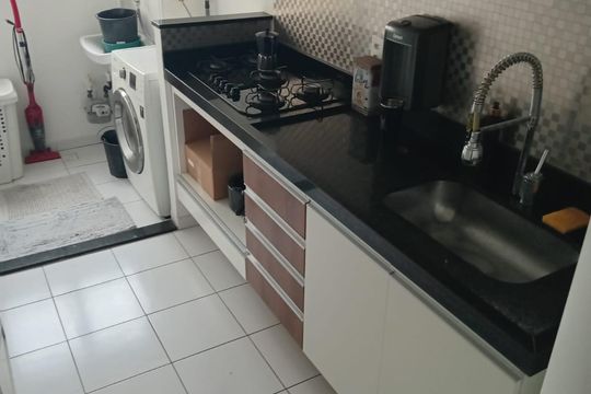 Cozinha/Área de serviço de apartamento para alugar com 2 quartos, 48m² em Planalto, São Bernardo do Campo