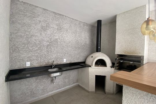Área comum - Churrasqueira de apartamento para alugar com 1 quarto, 41m² em Jaguaribe, Osasco