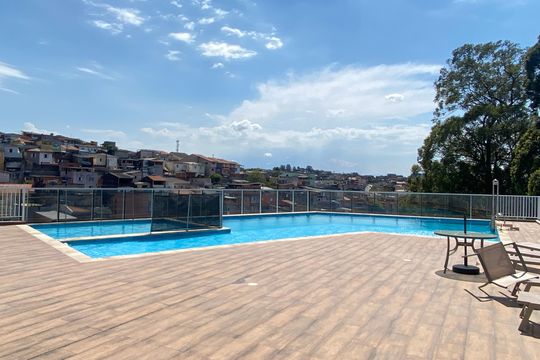 Área comum - Piscina de apartamento para alugar com 1 quarto, 41m² em Jaguaribe, Osasco