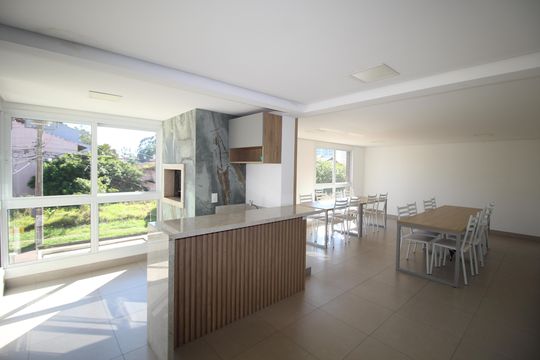 Área comum - Salão de festas de apartamento à venda com 3 quartos, 95m² em Jardim Itu, Porto Alegre