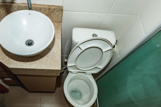 Banheiro Social de apartamento à venda com 2 quartos, 50m² em Conjunto Helena Antipoff, Belo Horizonte