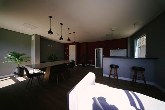 Área comum de kitnet/studio para alugar com 1 quarto, 17m² em Vila Granada, São Paulo