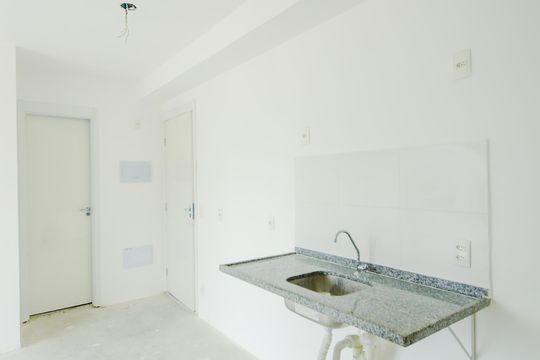 Cozinha de apartamento à venda com 2 quartos, 38m² em Picanço, Guarulhos