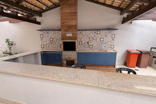 Área comum - Churrasqueira de apartamento à venda com 4 quartos, 160m² em Nova Suiça, Goiânia