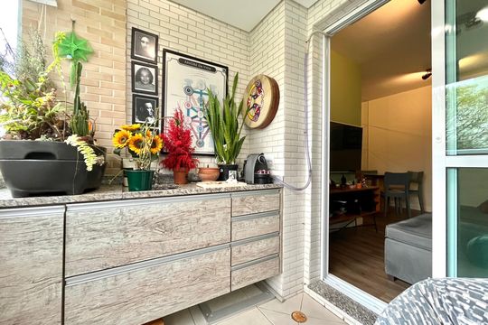 Varanda de apartamento à venda com 2 quartos, 56m² em Vila da Saúde, São Paulo